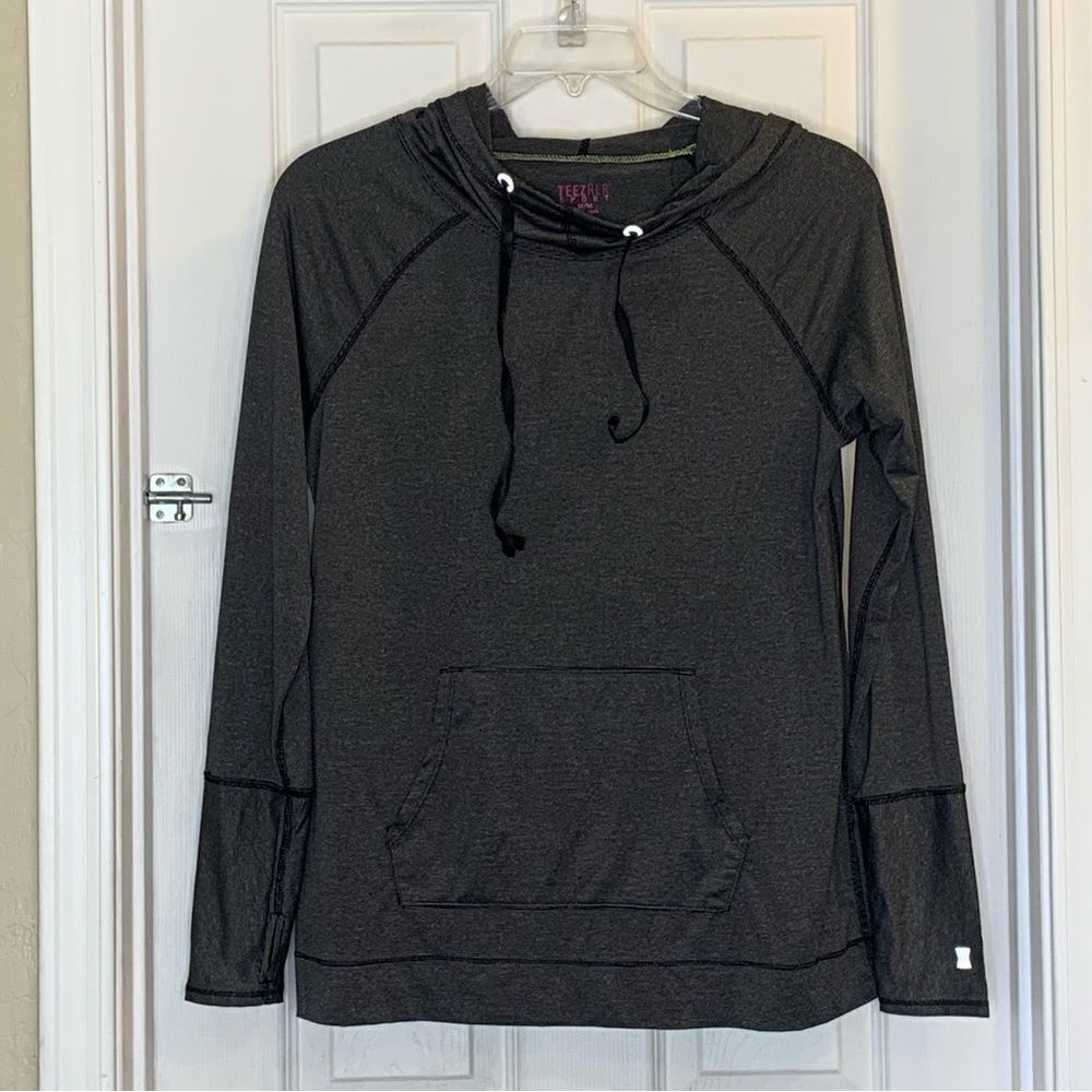 Teez Her Hooded Pullover Gray Size Medium